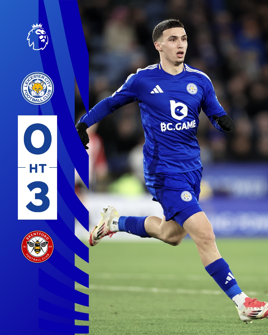  半場(chǎng)0-3！萊斯特若不進(jìn)球輸球，將主場(chǎng)6連敗0進(jìn)球創(chuàng)歷史最糟戰(zhàn)績
