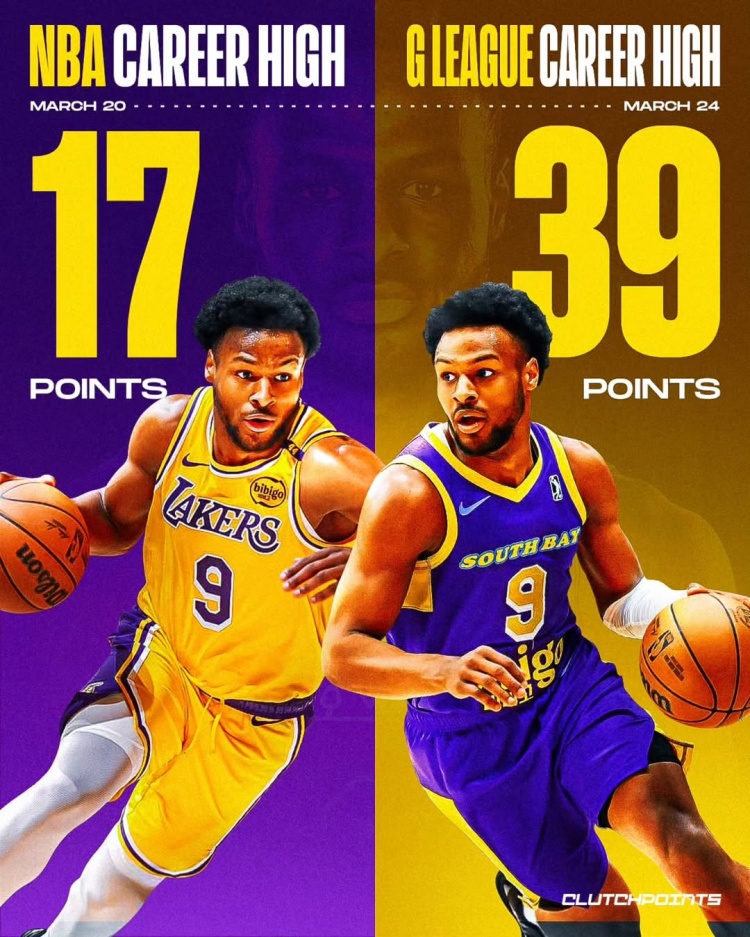  在進步！布朗尼一周內先后創(chuàng)下個人NBA和G聯(lián)盟單場得分新紀錄